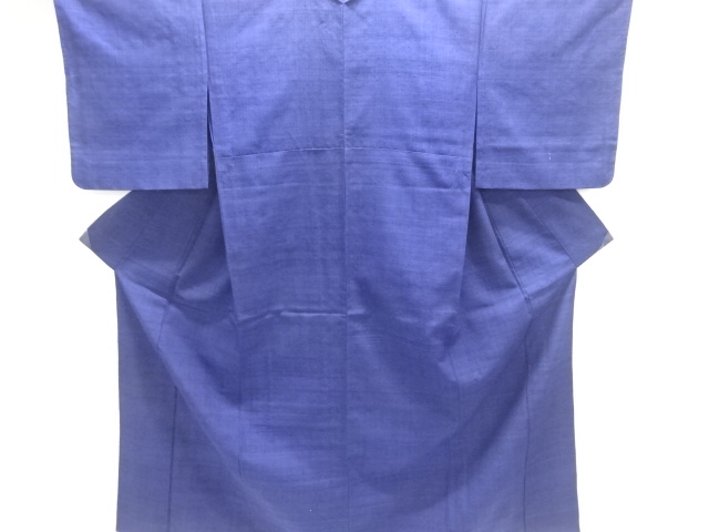 絣柄織り出し手織り紬単衣着物